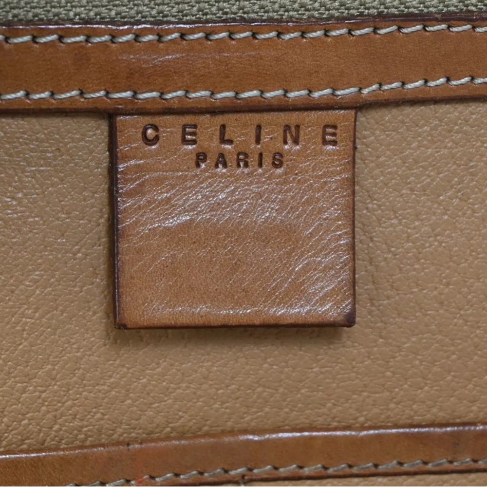 CELINE  Macadam Pattern Business Briefcase PVC / Leather In GUC Rare - Picture 14 of 16